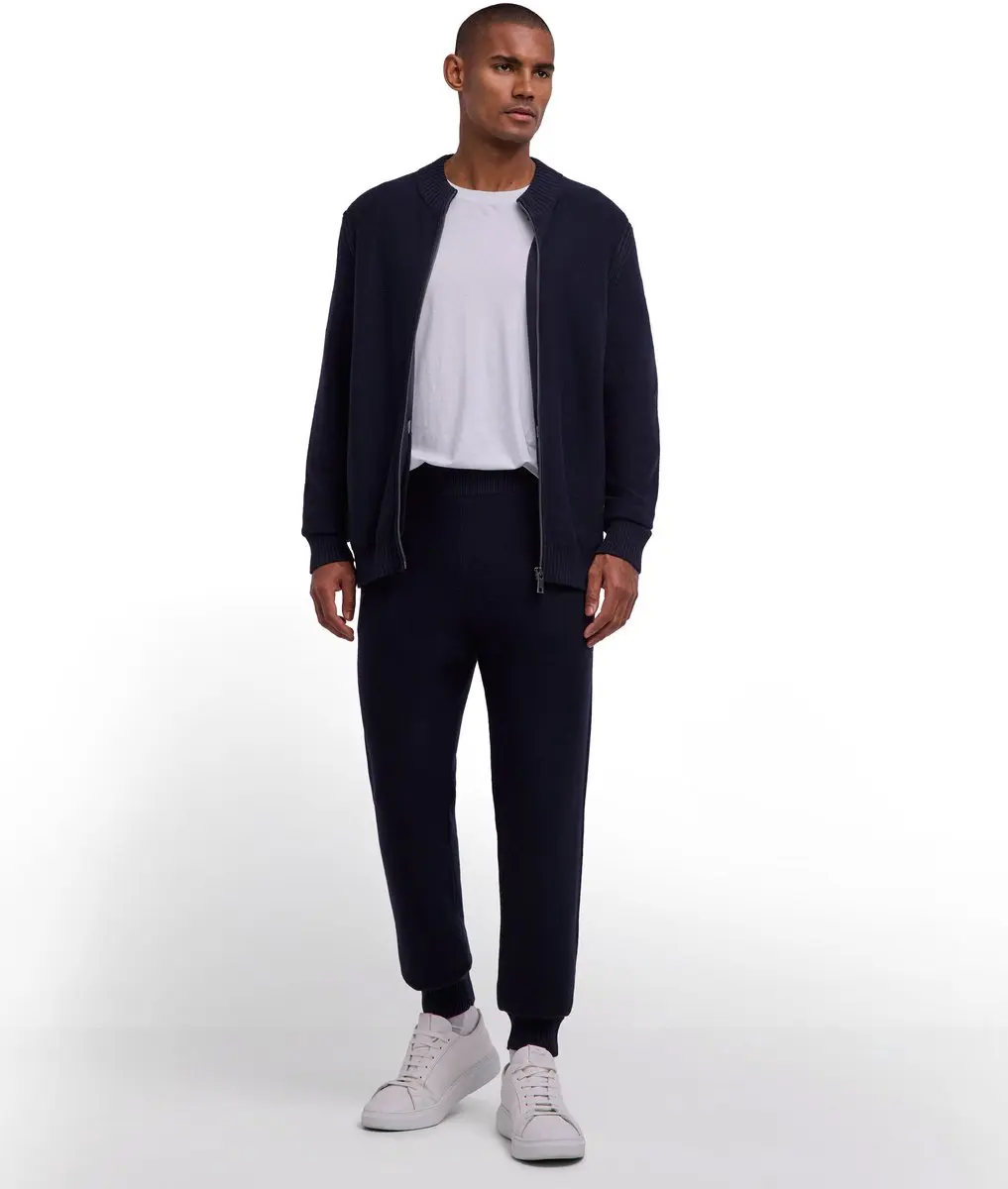 Falke Selection Joggingbroek heren - Drukvrije tailleband - M - Blauw