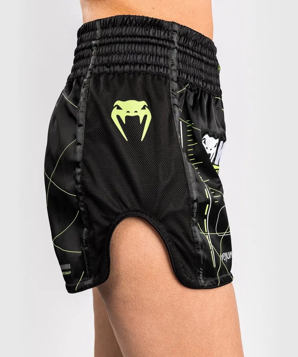 Venum Training Camp 4.0 Dames Muay Thai Short - L - Zwart Neon Groen