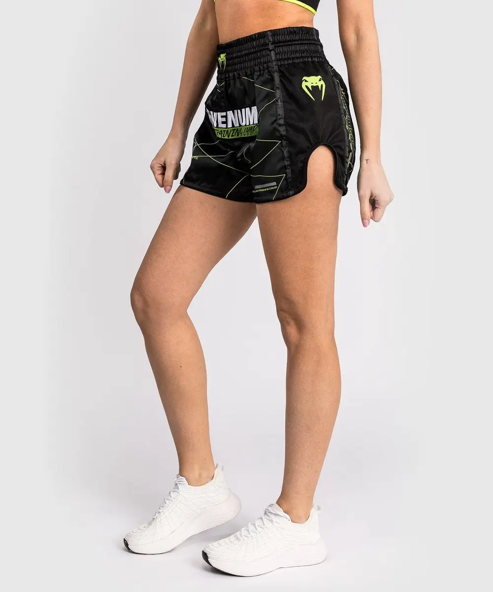 Venum Training Camp 4.0 Dames Muay Thai Short - L - Zwart Neon Groen