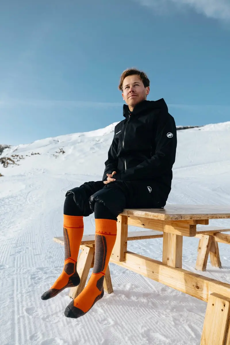 Falke SK4 Compressie Skisokken Heren - Oranje - 39-41