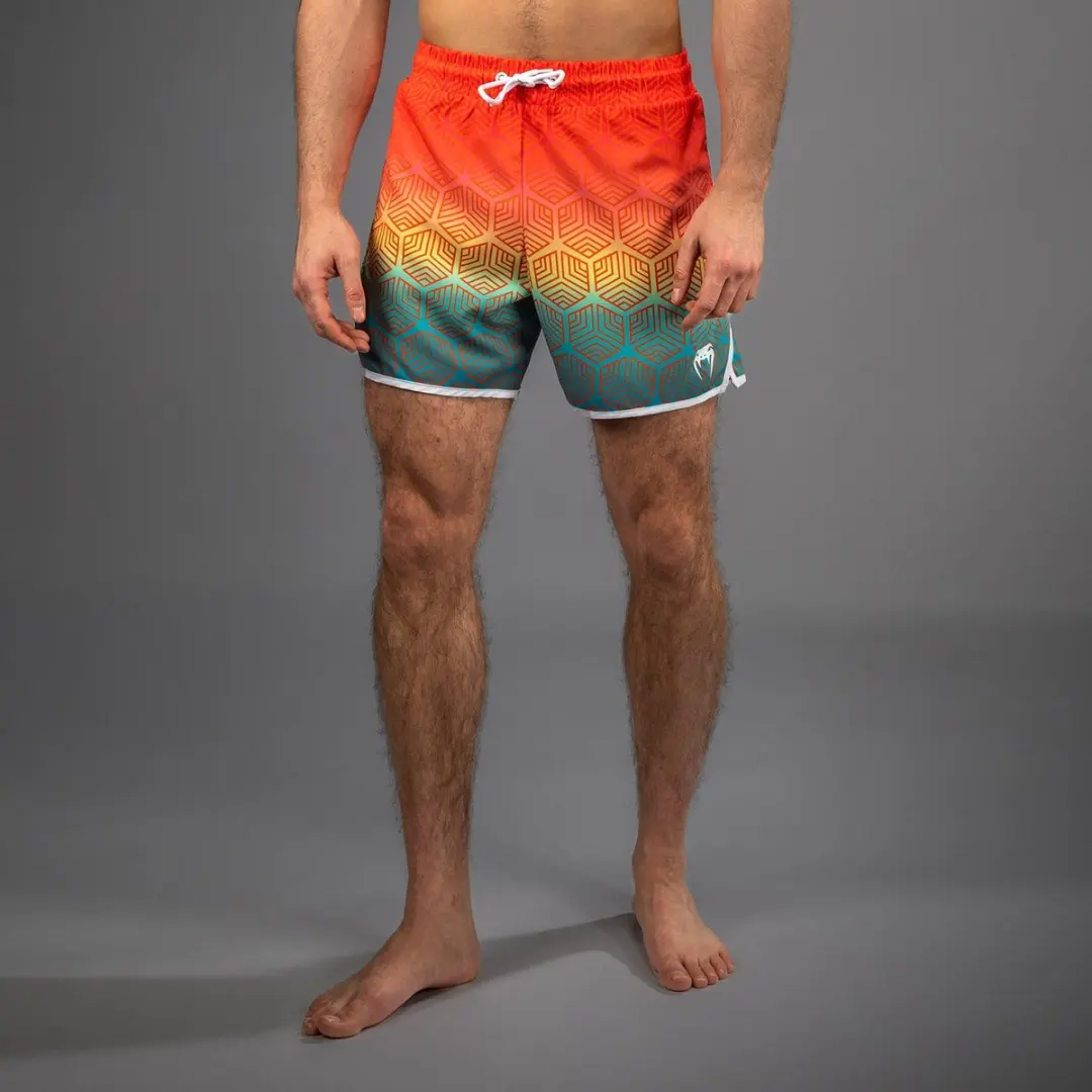 Venum Octane Board Shorts Sunset Orange Sky Blue - XL