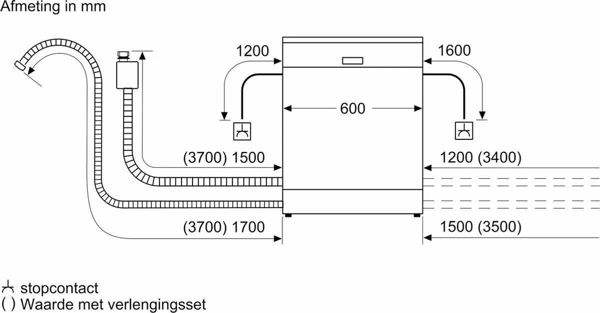 Siemens SN23HW01KE IQ 300 Vrijstaande vaatwasser