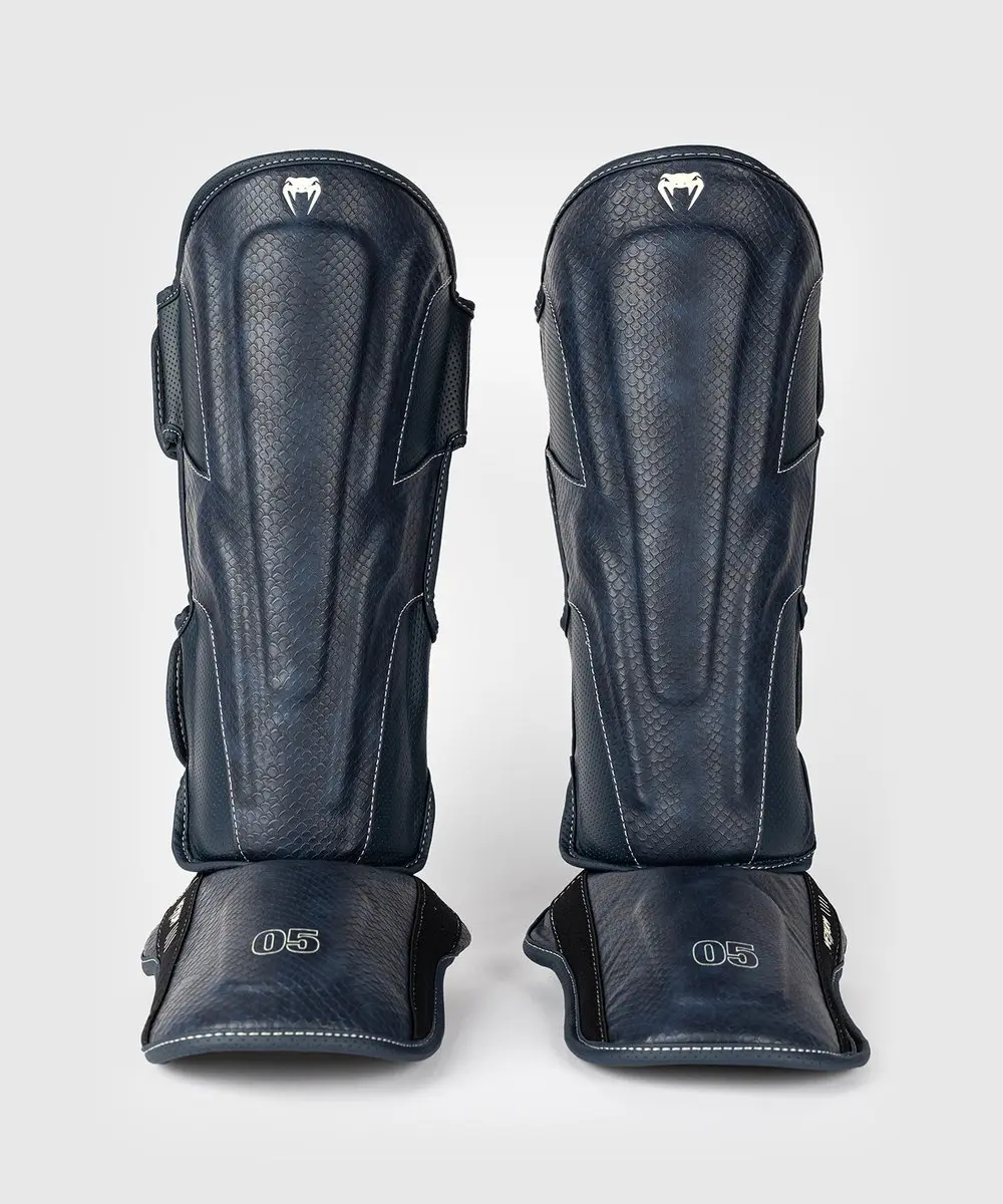Venum Impact Evo Scales Kickboks Scheenbeschermers Midnight Blue - XL