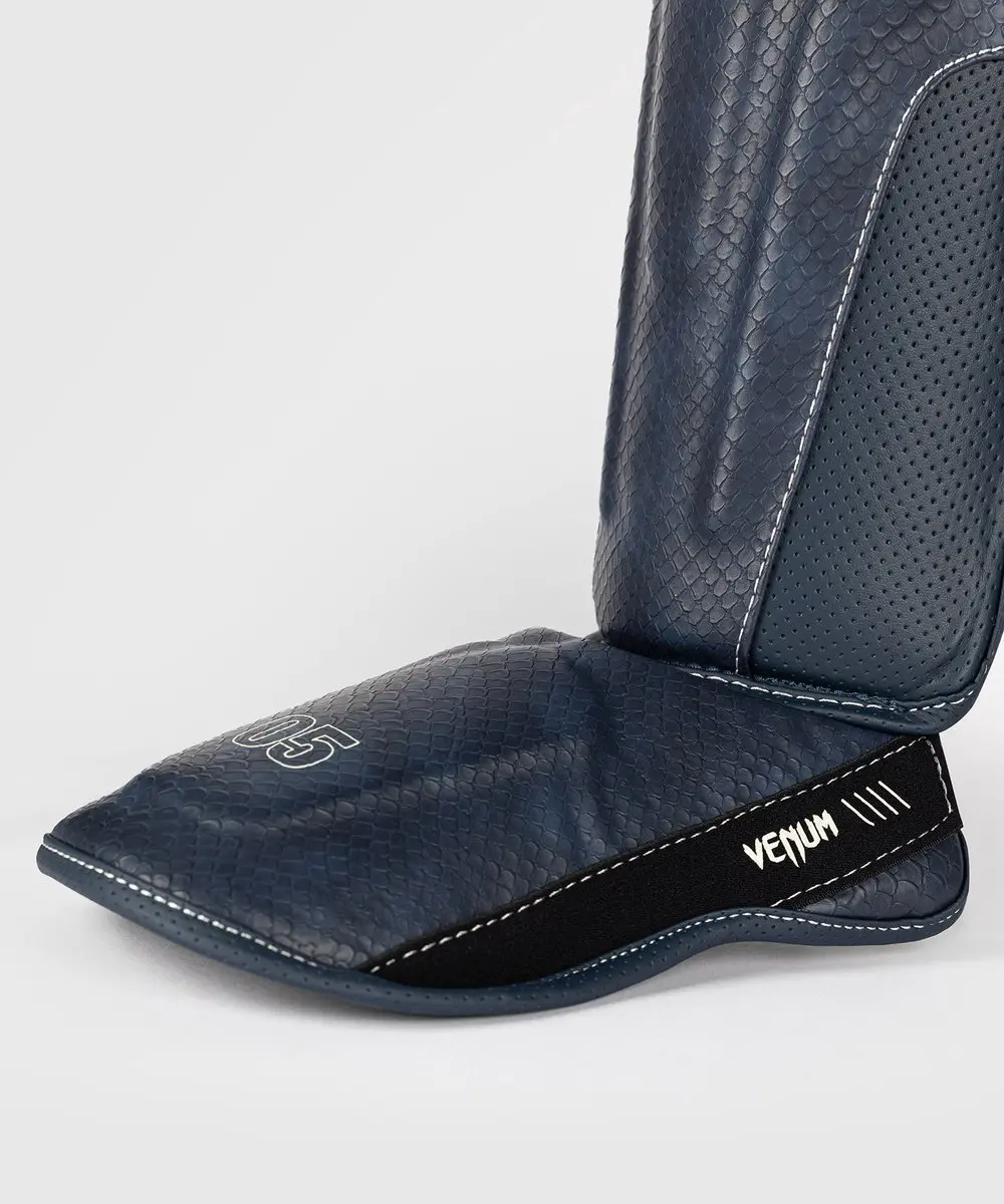 Venum Impact Evo Scales Kickboks Scheenbeschermers Midnight Blue - XL