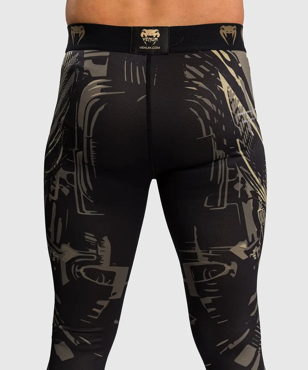 Venum Invader Spats Sportlegging L - Zwart Zand