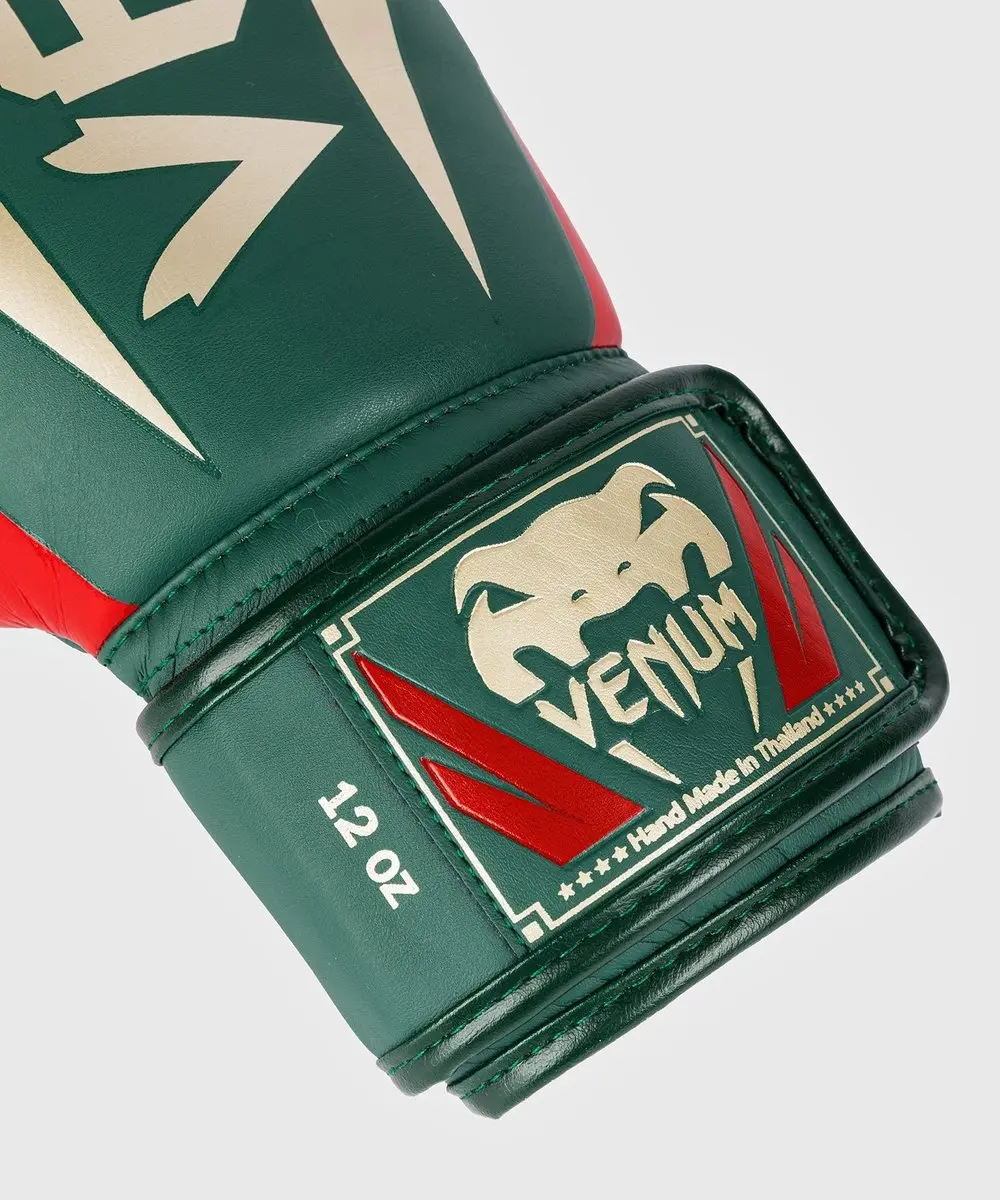 Venum Elite Special Edition Bokshandschoenen 12 OZ - Groen/Goud