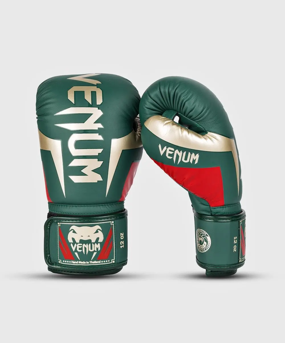 Venum Elite Special Edition Bokshandschoenen 12 OZ - Groen/Goud