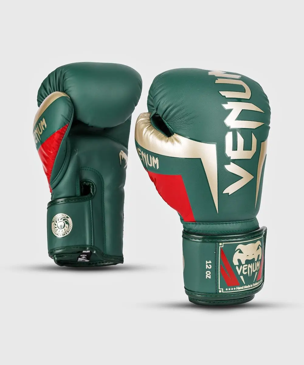 Venum Elite Special Edition Bokshandschoenen 12 OZ - Groen/Goud