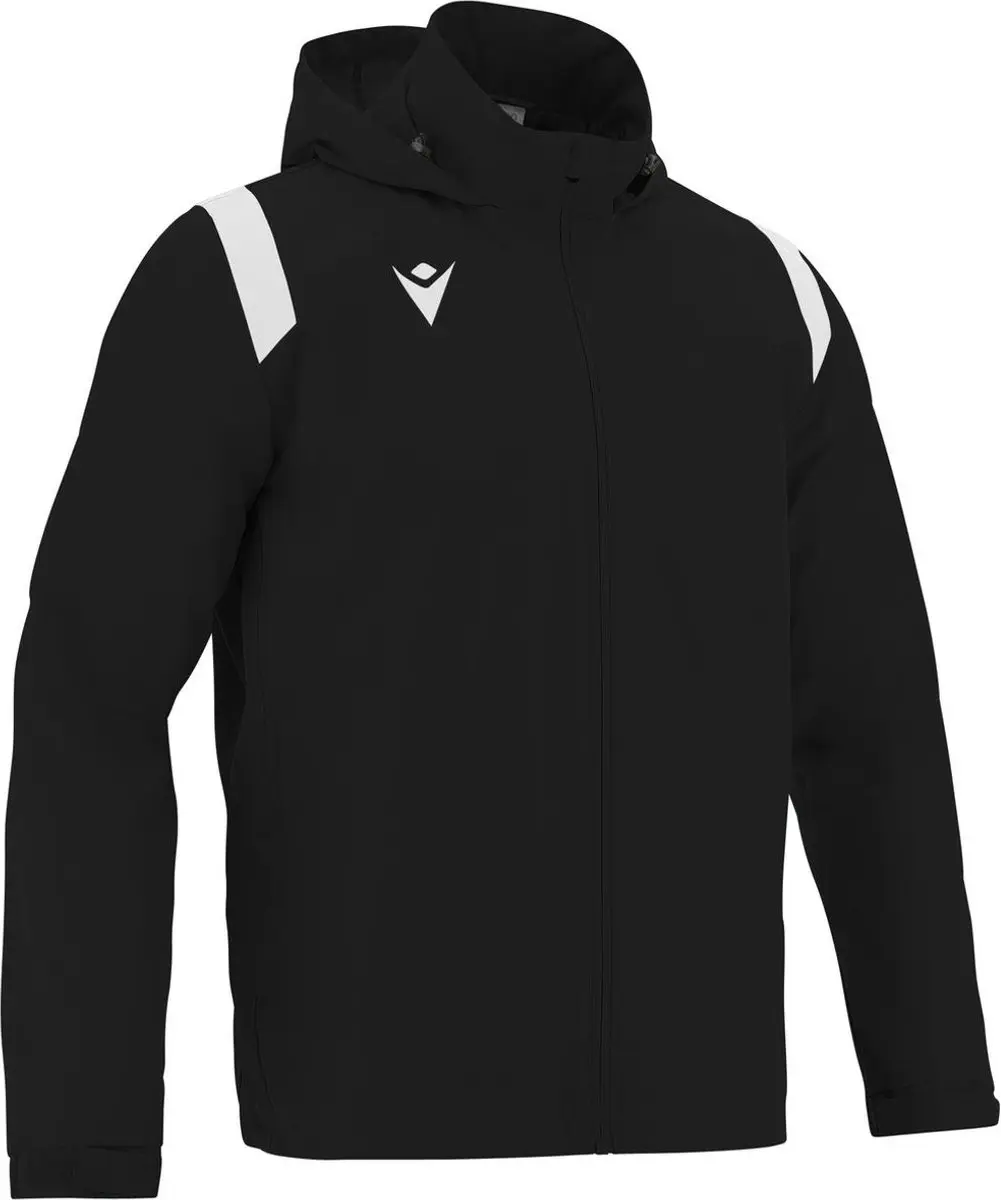 Macron Saransk Windbreaker Heren - Zwart/Wit - 3XL