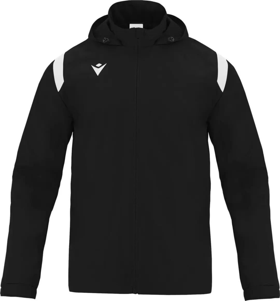 Macron Saransk Windbreaker Heren - Zwart/Wit - 3XL