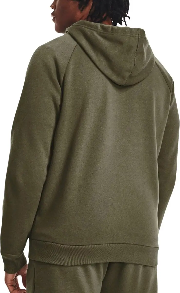 Under Armour UA Rival Fleece FZ Hoodie Heren - XL - Groen/Wit