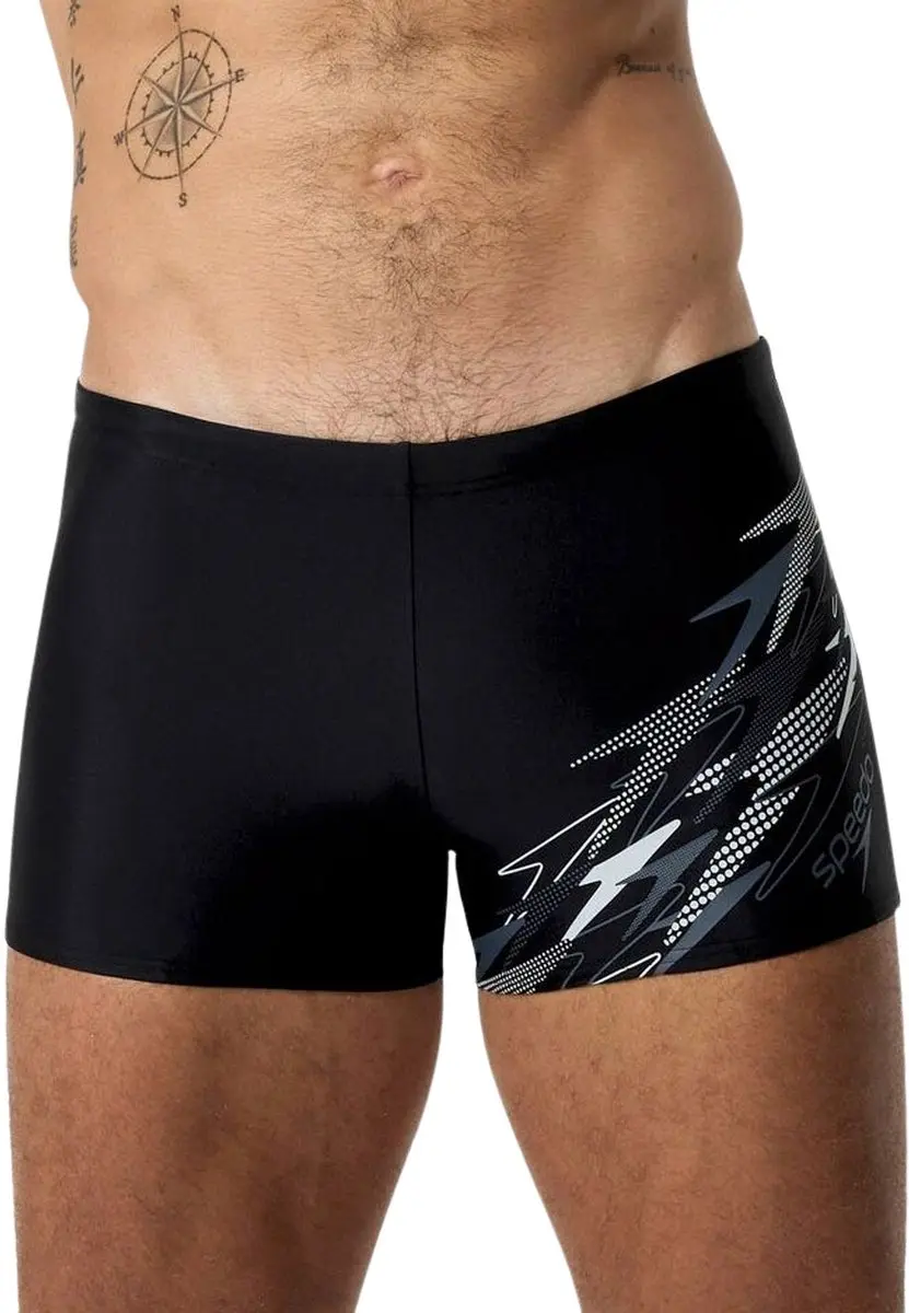 Speedo Medley Logo Aquashort Heren XXXL - Zwart/Grijs