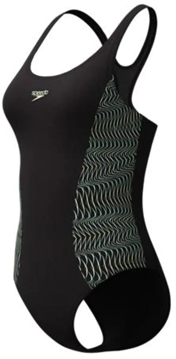 Speedo Placement Medalist Dames Sportbadpak - 38 - Zwart/Groen