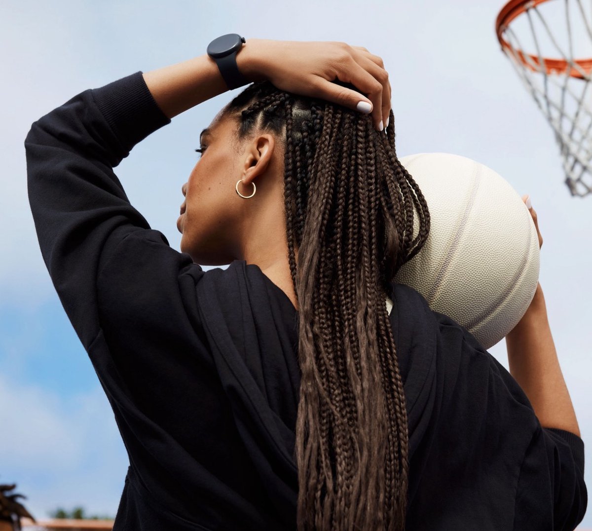 Google Pixel Watch 2 - Zwart - Met GPS - Hartslagmonitor - Stressmanagement - Zwarte Siliconenband