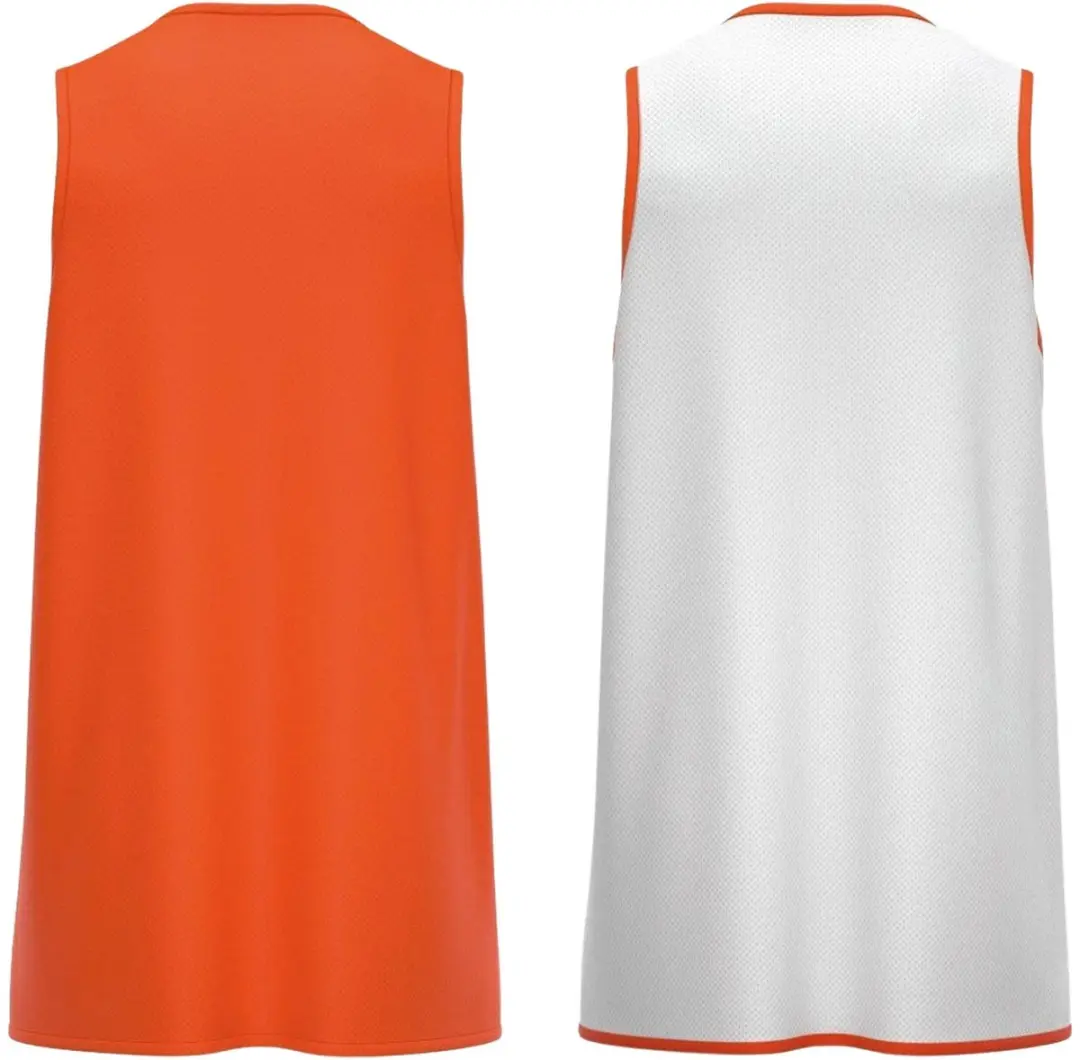 Macron X500 Reversible Basketbalshirt Heren - 3XL - Oranje/Wit