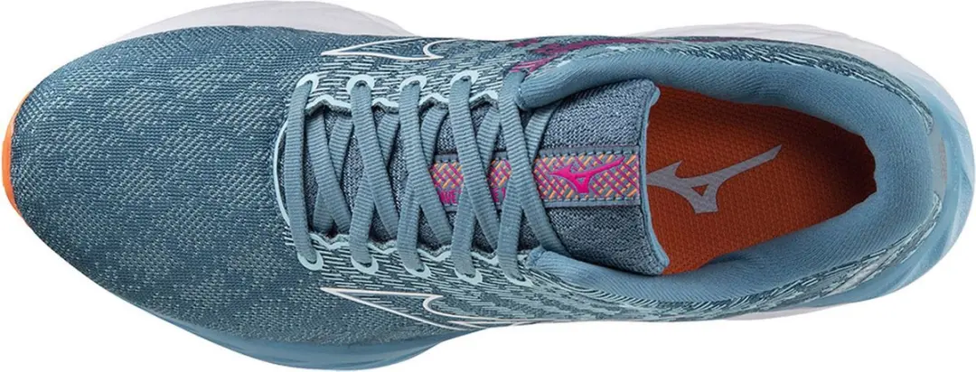 Mizuno Wave Inspire 19 Sportschoenen - Maat 38 - Blauw/Wit