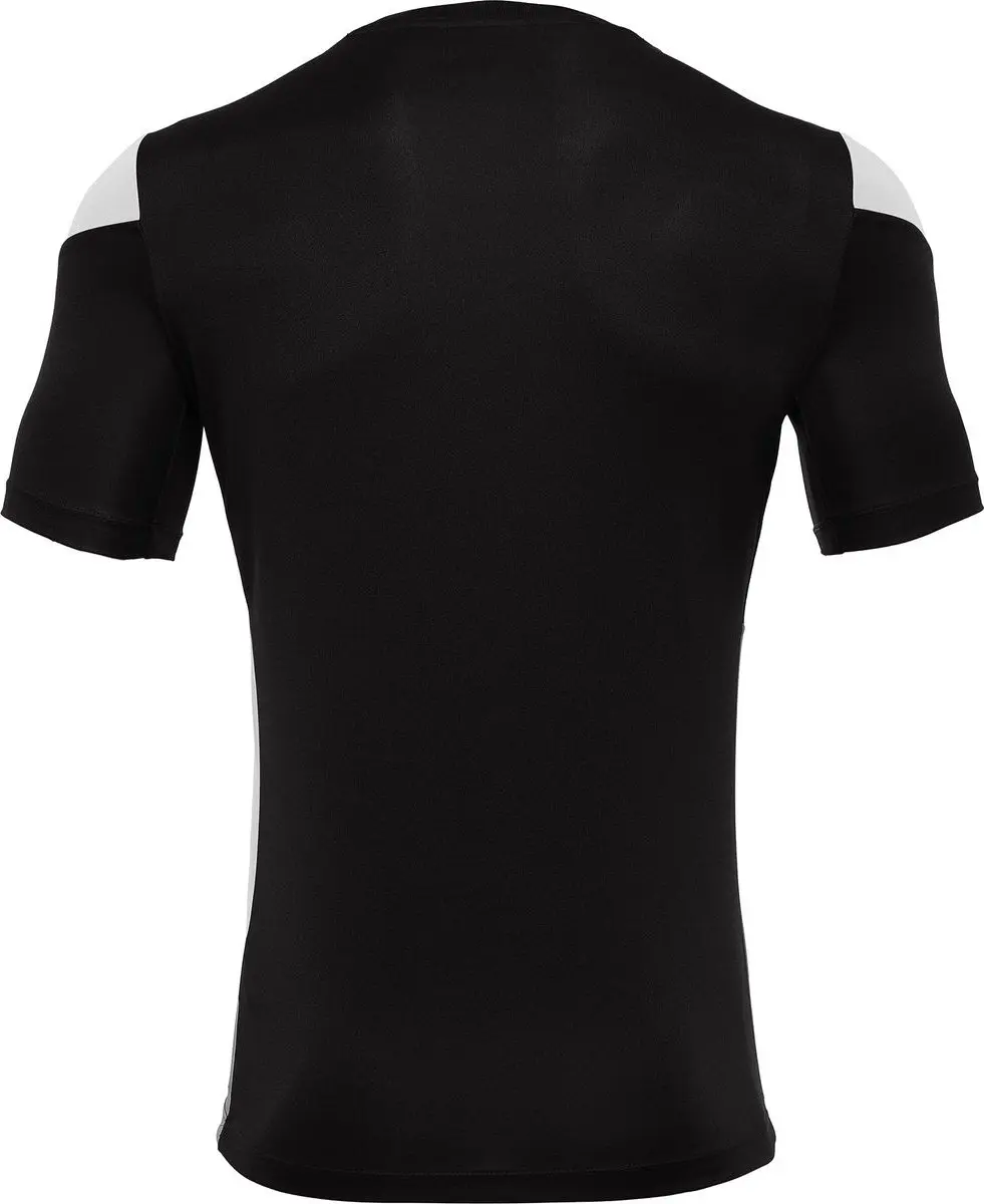 Macron Polis Shirt Korte Mouw Heren - XXL - Zwart/Wit