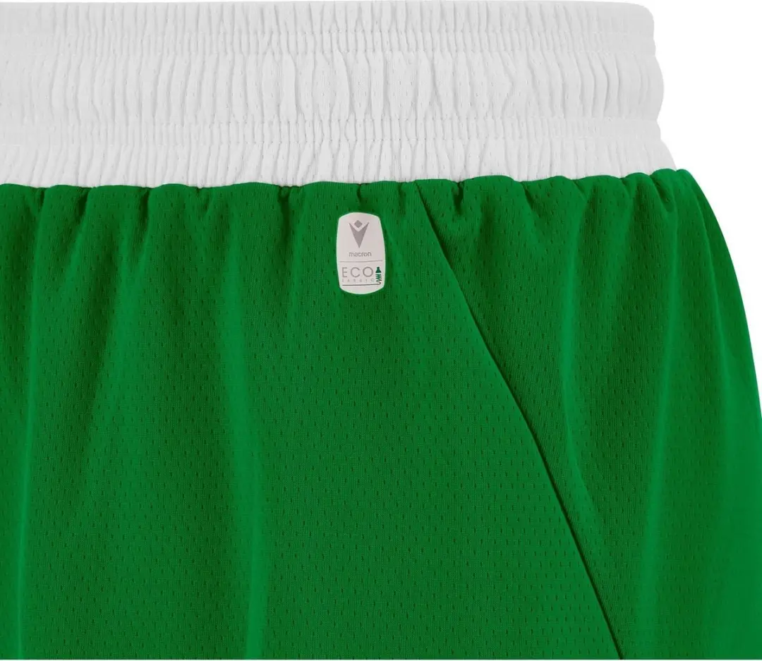 Macron Kansas Eco Basketbalshort Heren XS - Groen/Wit
