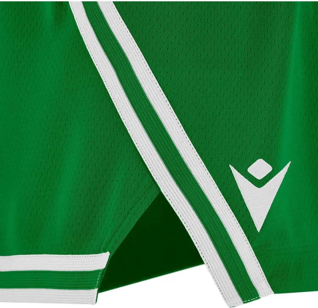 Macron Kansas Eco Basketbalshort Heren XS - Groen/Wit