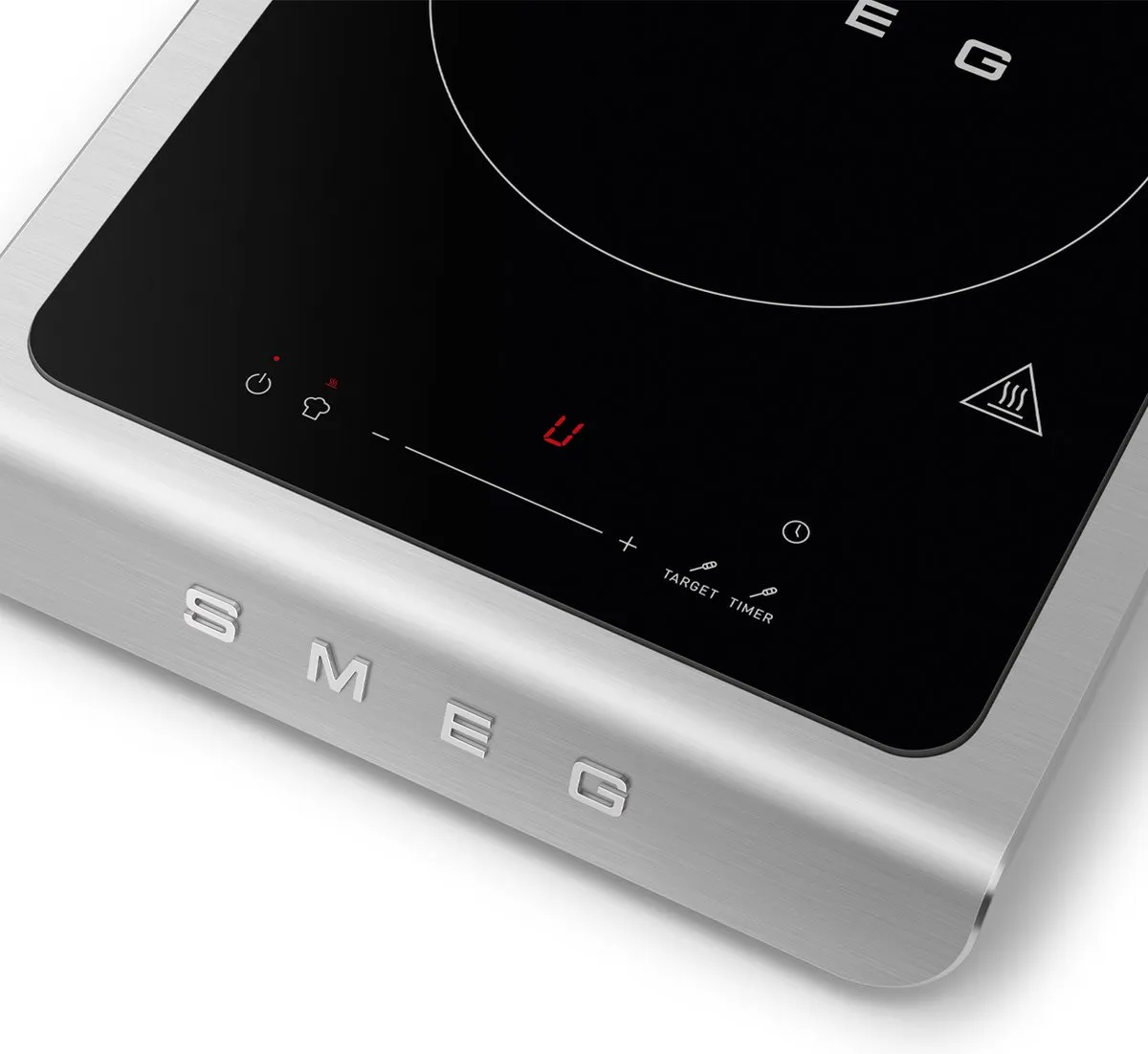 SMEG PIC01WHMEU - Vrijstaande Inductiekookplaat - Mat Wit - Collezione - 2100 Watt - Incl. externe temperatuursonde