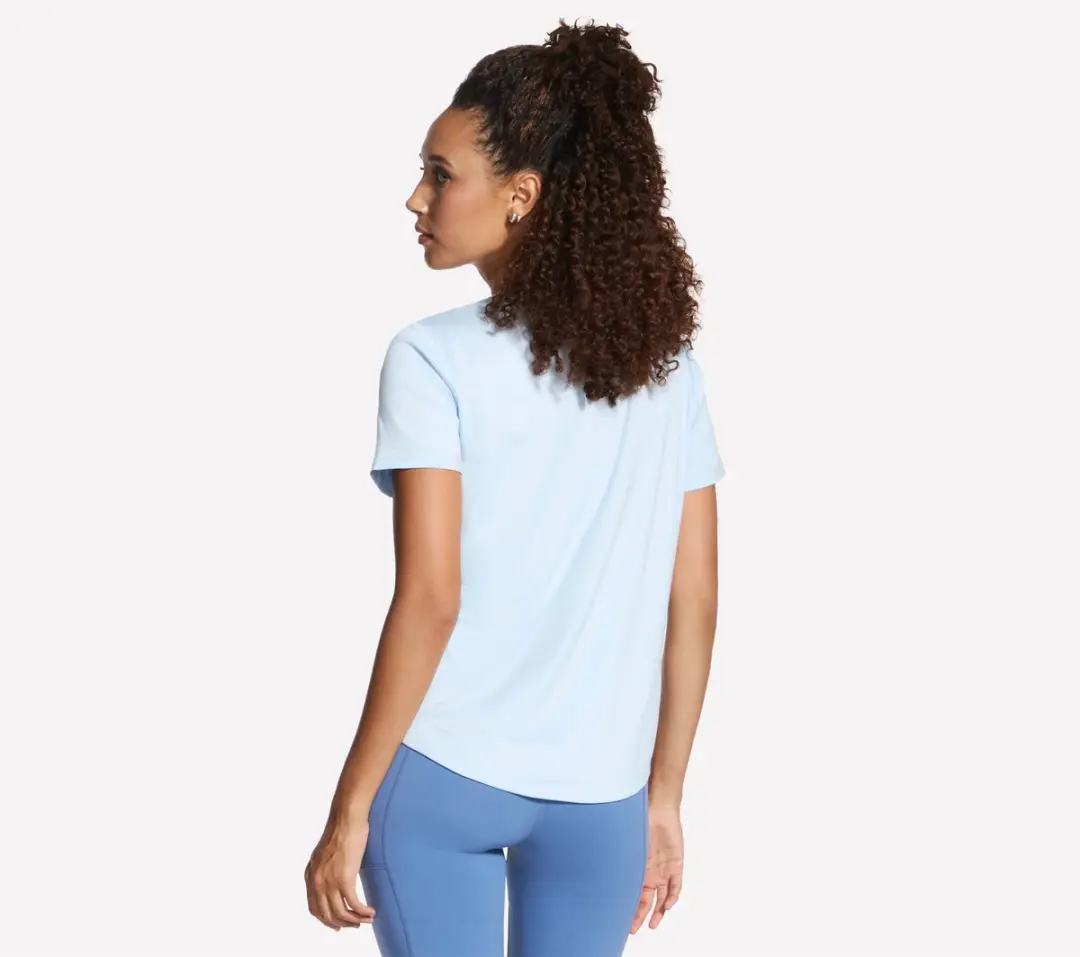 Skechers Godri Swift Tee Dames T-shirt - Blauw