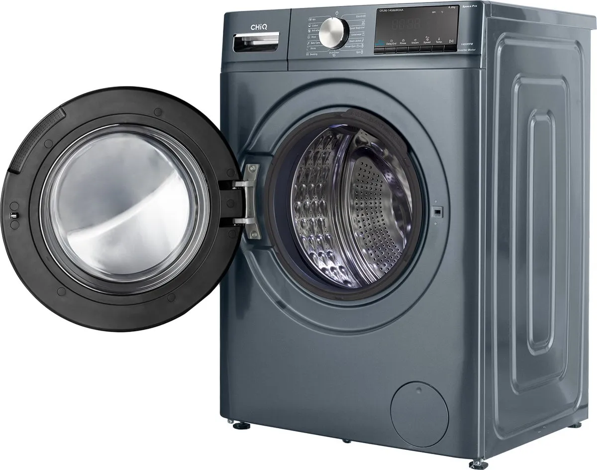 CHiQ CFL90-14586IM3XA Wasmachine 9kg - 16 Programma's - Grijs