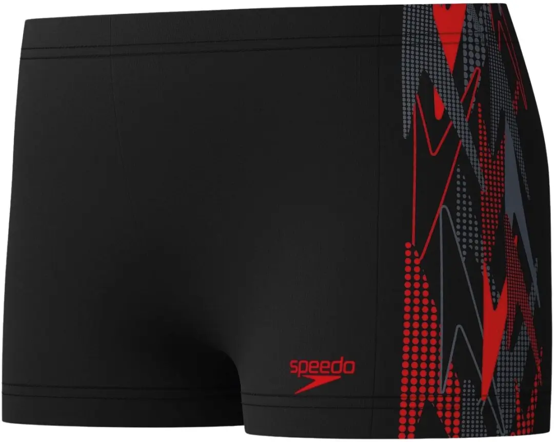 Speedo Plastisol Placement Zwemboxer Jongens 176 - Navy/Blauw/Groen