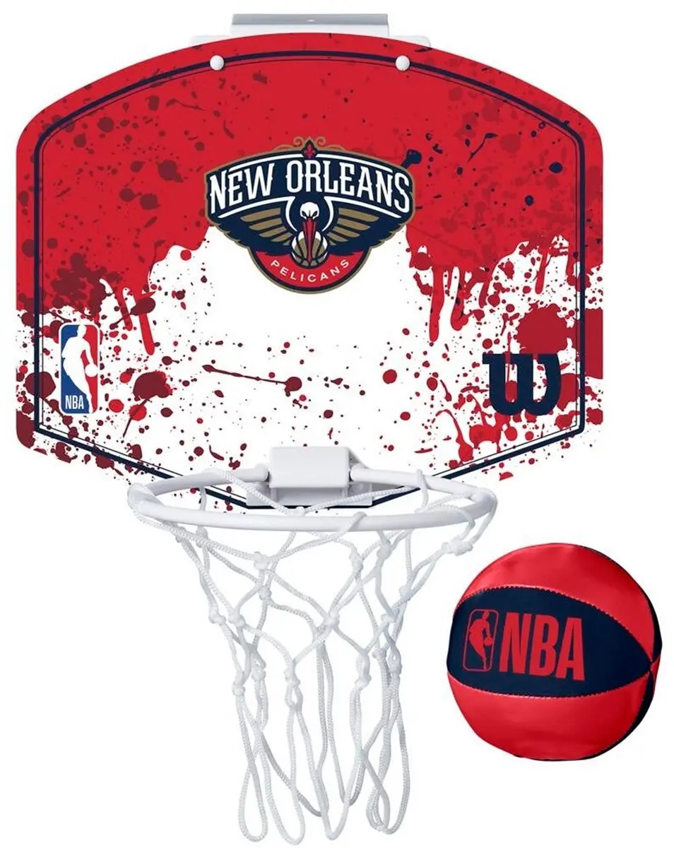 Wilson Team Mini Hoop NBA Pelicans Set