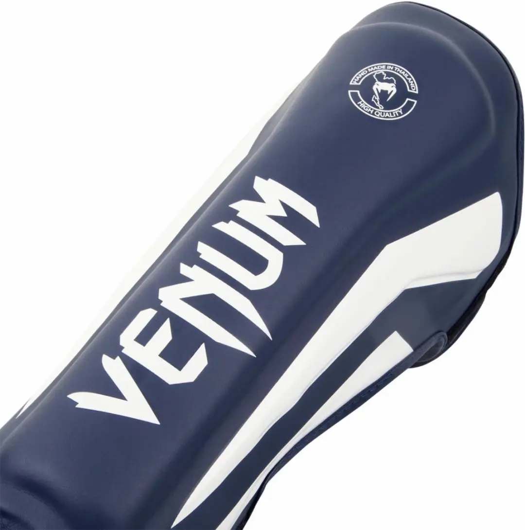 Venum Elite Kickboks Scheenbeschermers XL - Navy/Wit