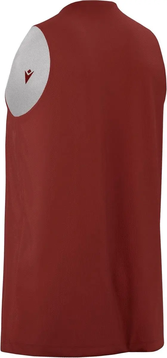 Macron Idaho Reversibel Shirt Kinderen - Bordeaux/Wit 134/140