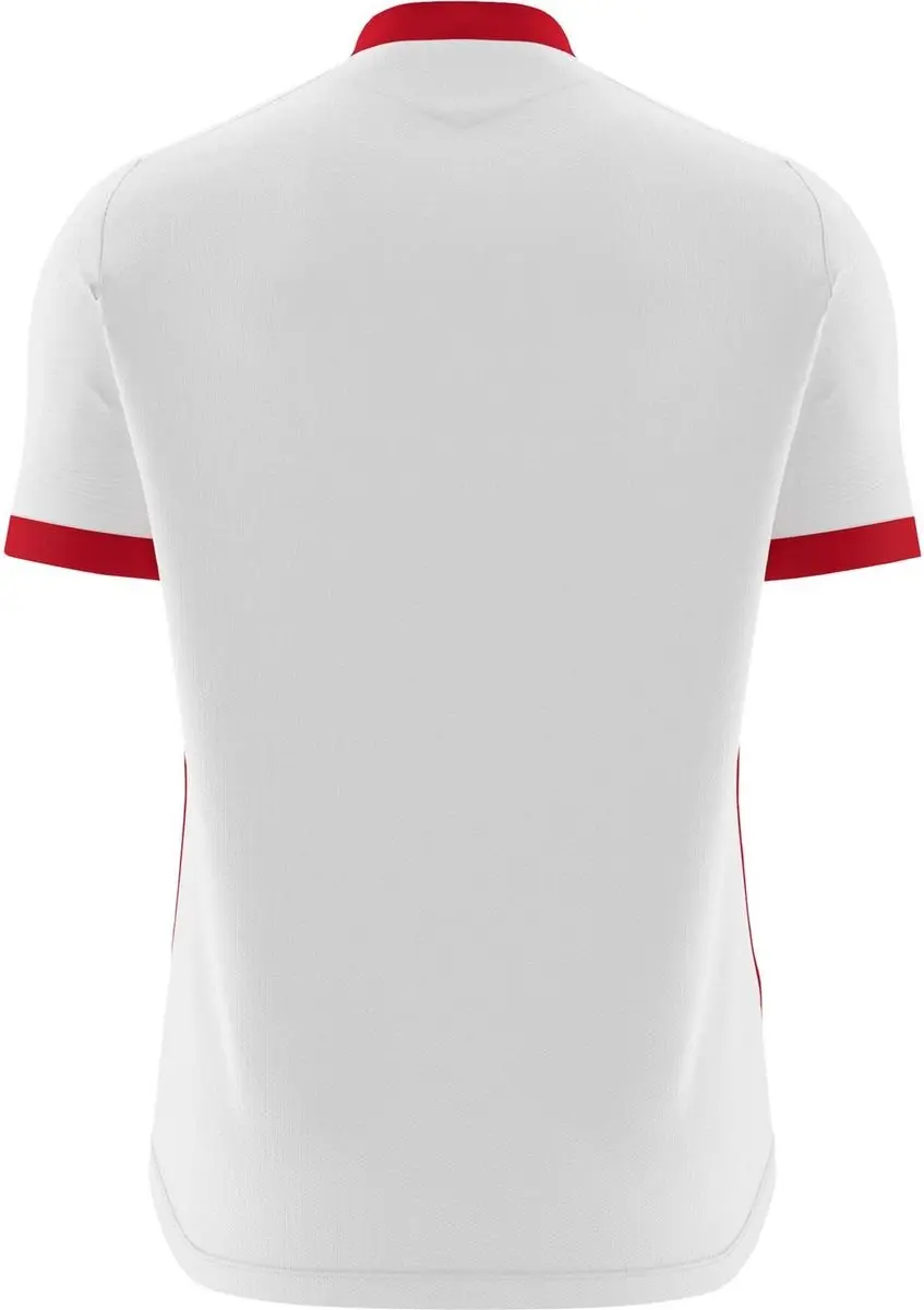 Macron Wyvern Eco Shirt Korte Mouw Heren XXL - Wit/Rood