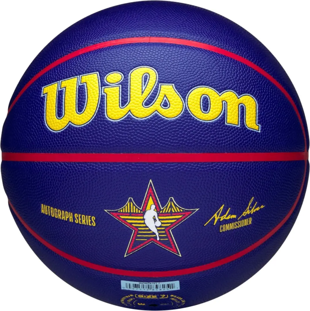 Wilson 2025 NBA All Star Auto Ball, Unisex, Wit, basketbal, maat: 7