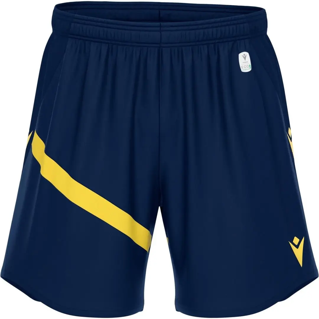 Macron Shen Eco Short Kinderen 11-12Y - Marine/Geel