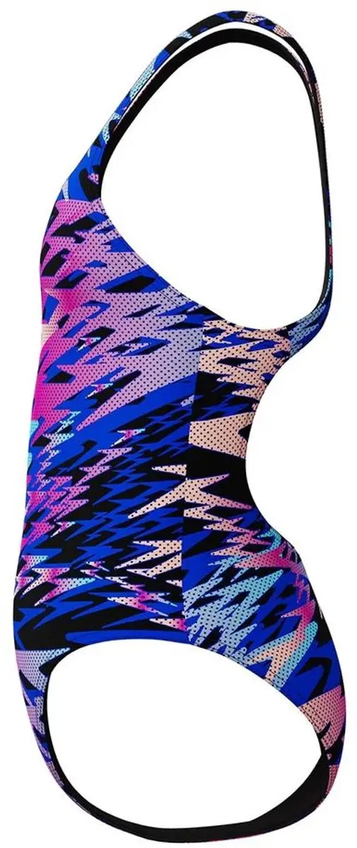 Speedo Hyperboom Medalist Meisjes Sportbadpak 164 - Zwart/Roze