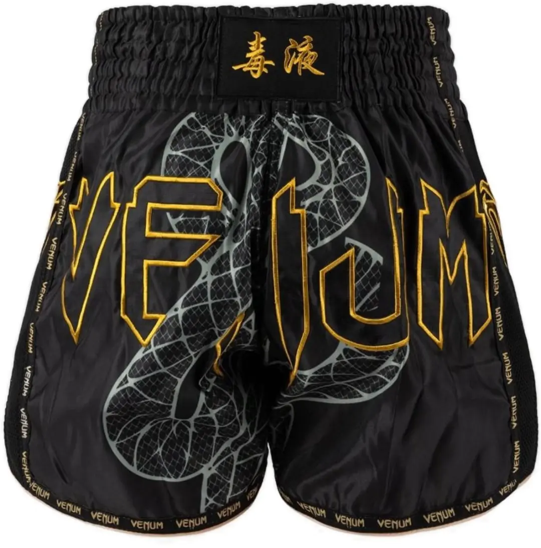 Venum Serpenti Muay Thai Shorts S - Zwart/Zilver/Goud