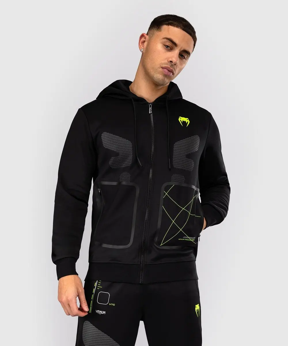Venum Training Camp 4.0 Hoodie - L - Zwart Neo Groen - afbeelding 6 van 6