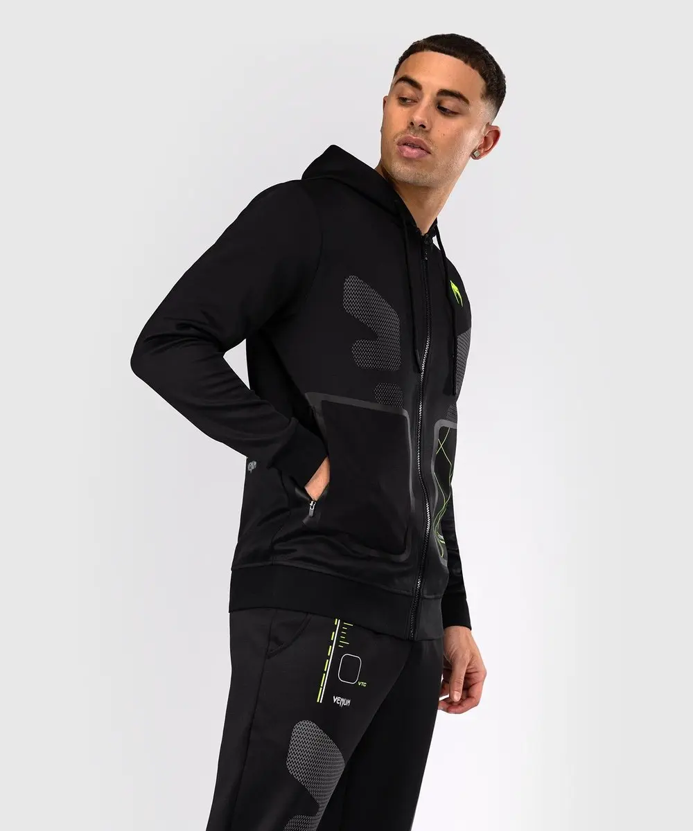 Venum Training Camp 4.0 Hoodie - L - Zwart Neo Groen