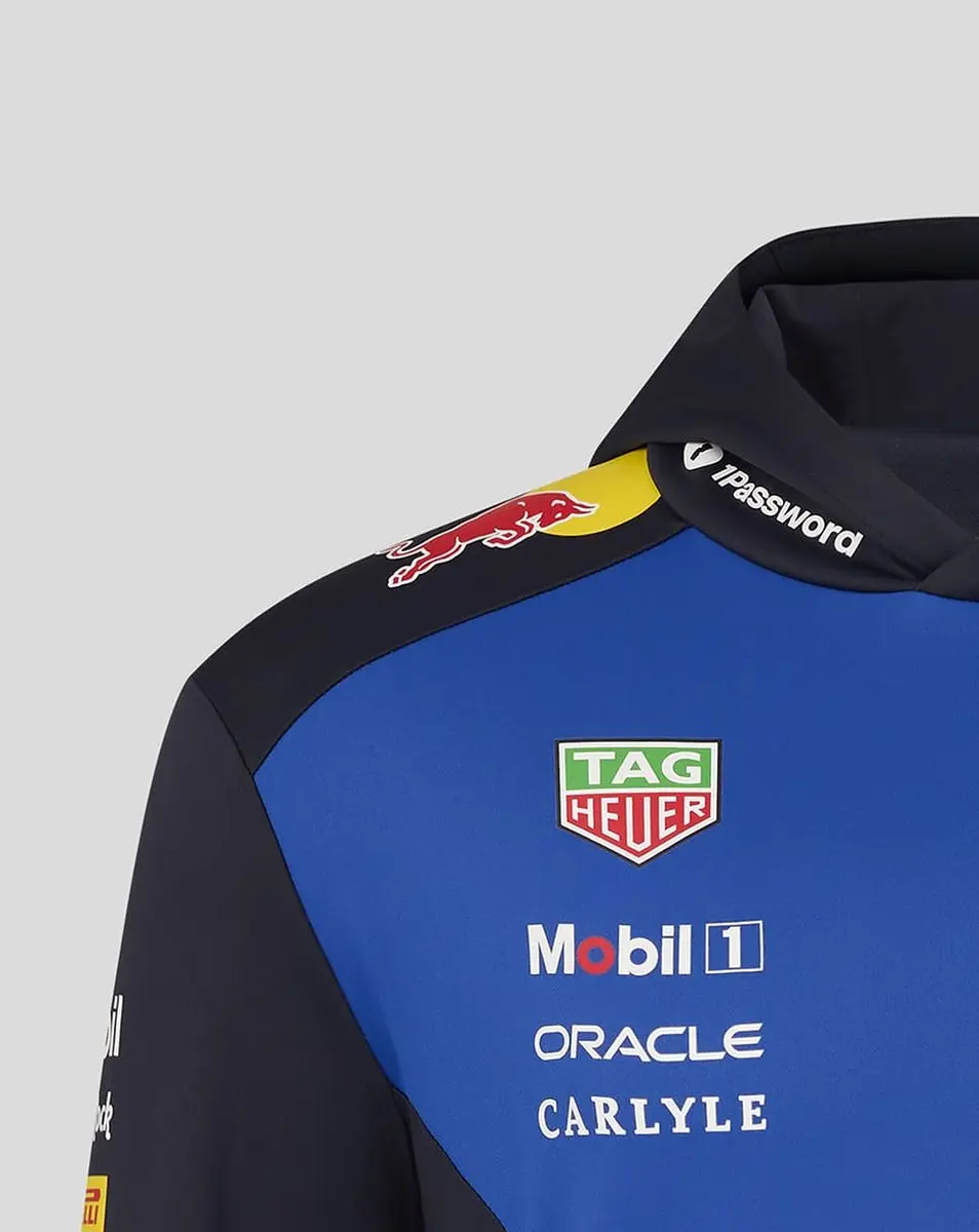 Castore Red Bull Racing Teamline Hoody 2026 - Max Verstappen - Isack Hadjar - Blauw XXXL