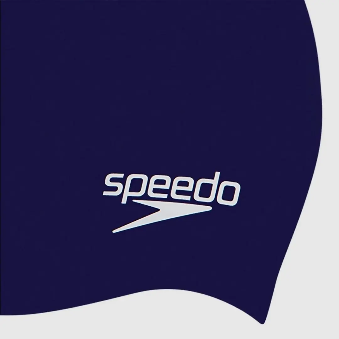 Speedo Plain Moulded Silicone Junior Badmuts - Marine