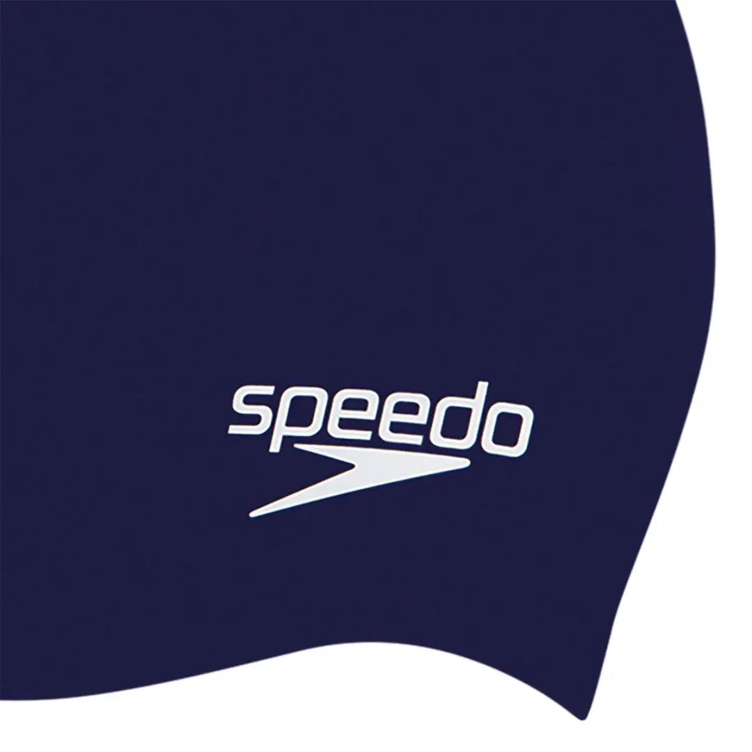 Speedo Plain Moulded Silicone Junior Badmuts - Marine
