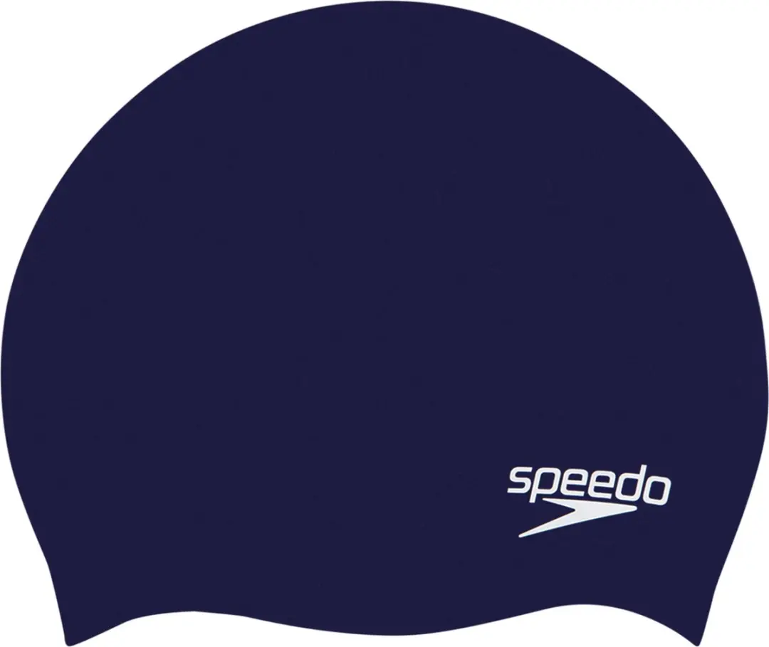 Speedo Plain Moulded Silicone Junior Badmuts - Marine