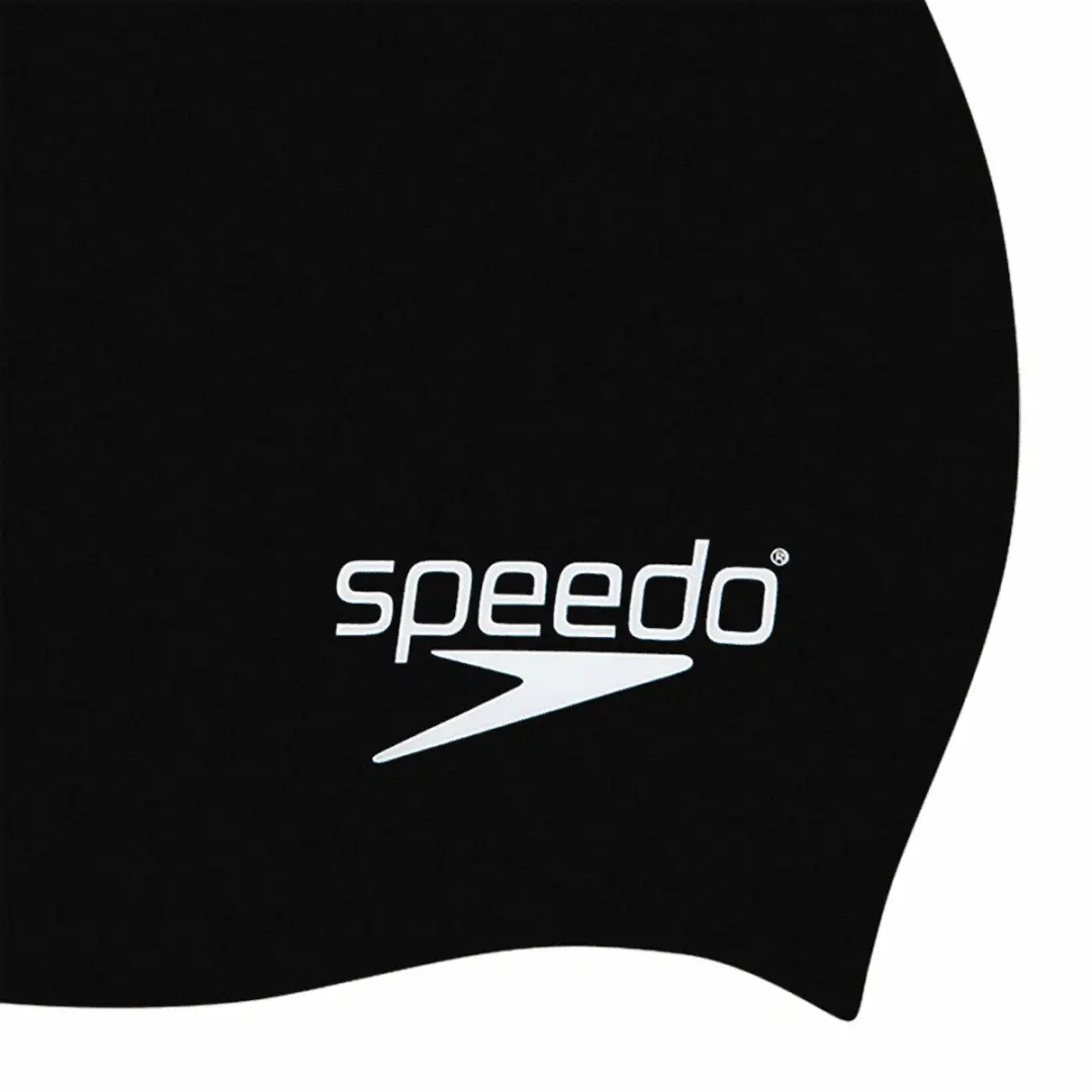 Speedo Plain Moulded Silicone Junior Badmuts - Marine
