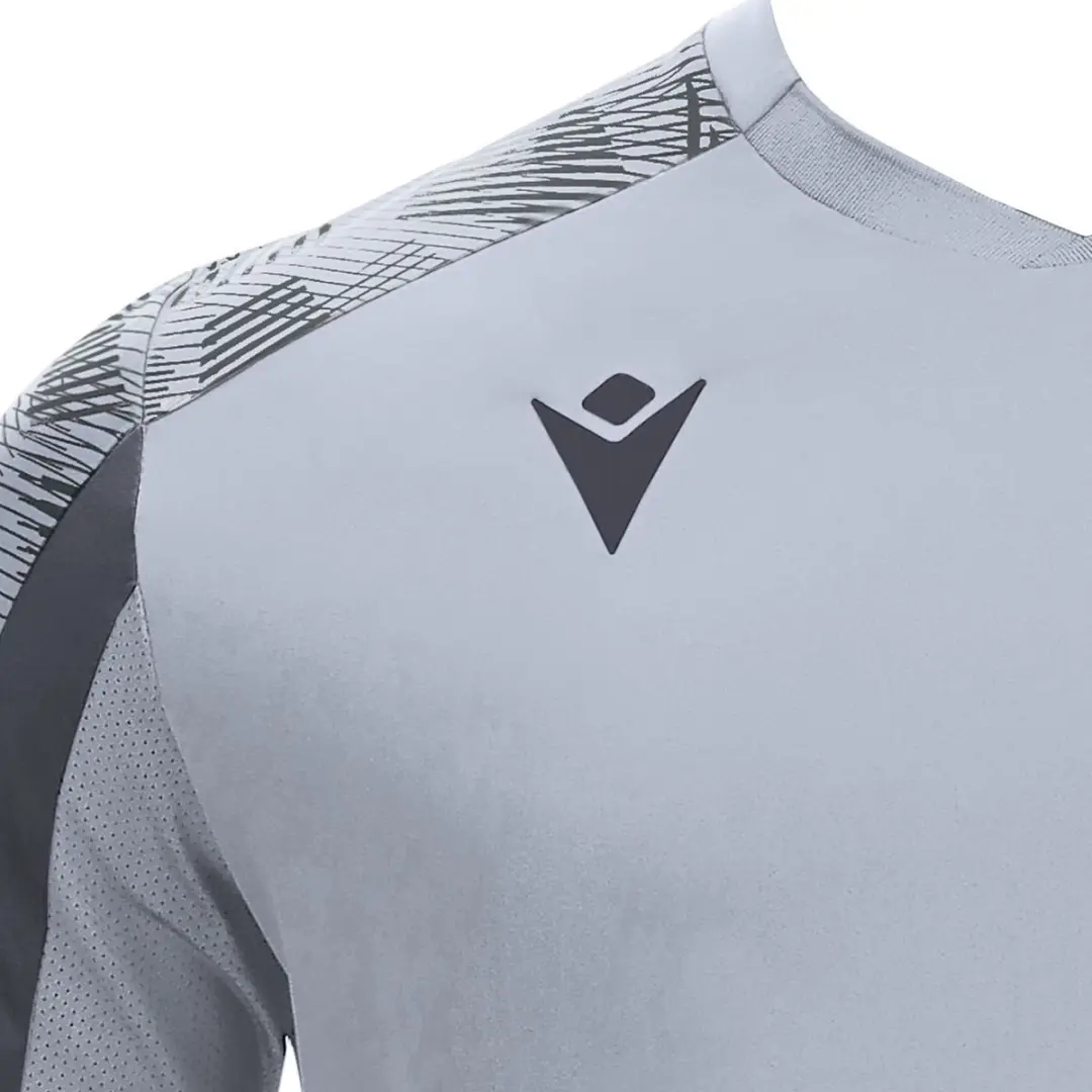 Macron Gede Shirt Heren - Zilver/Antraciet 5XL