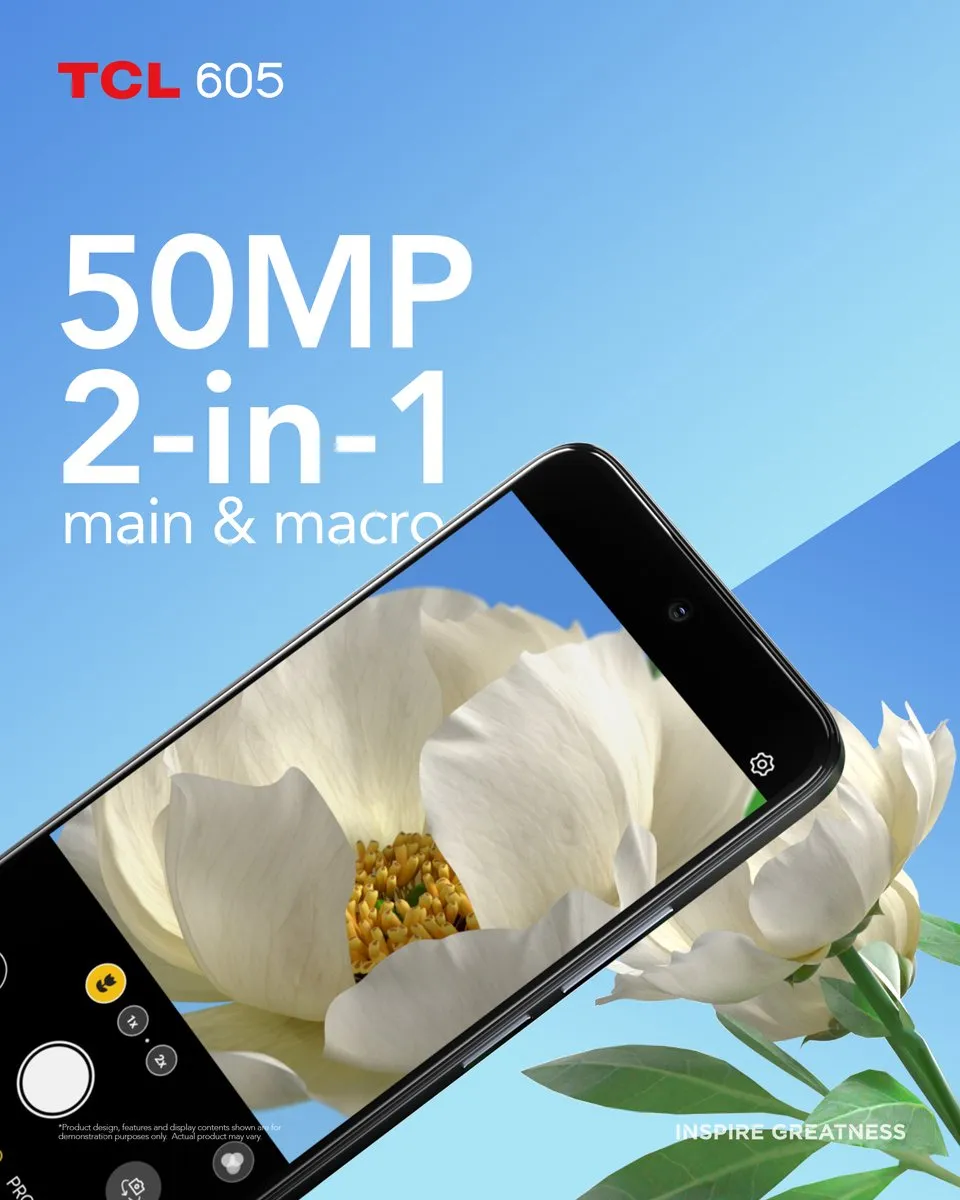 TCL 605 T517D-2ALCA112 Smartphone - 4GB/128GB - Zwart