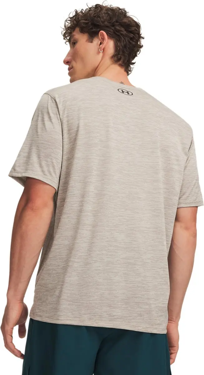 Under Armour UA Tech Vent SS-BRN Heren Sportshirt M - Taupe/Zwart