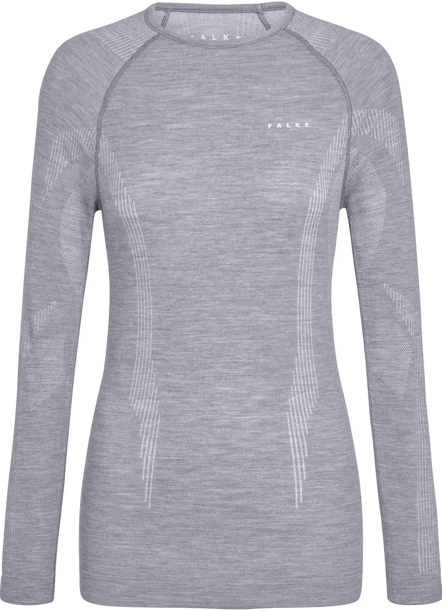 Falke Wool-Tech Longsleeve Dames - L - Grijs - afbeelding 6 van 6