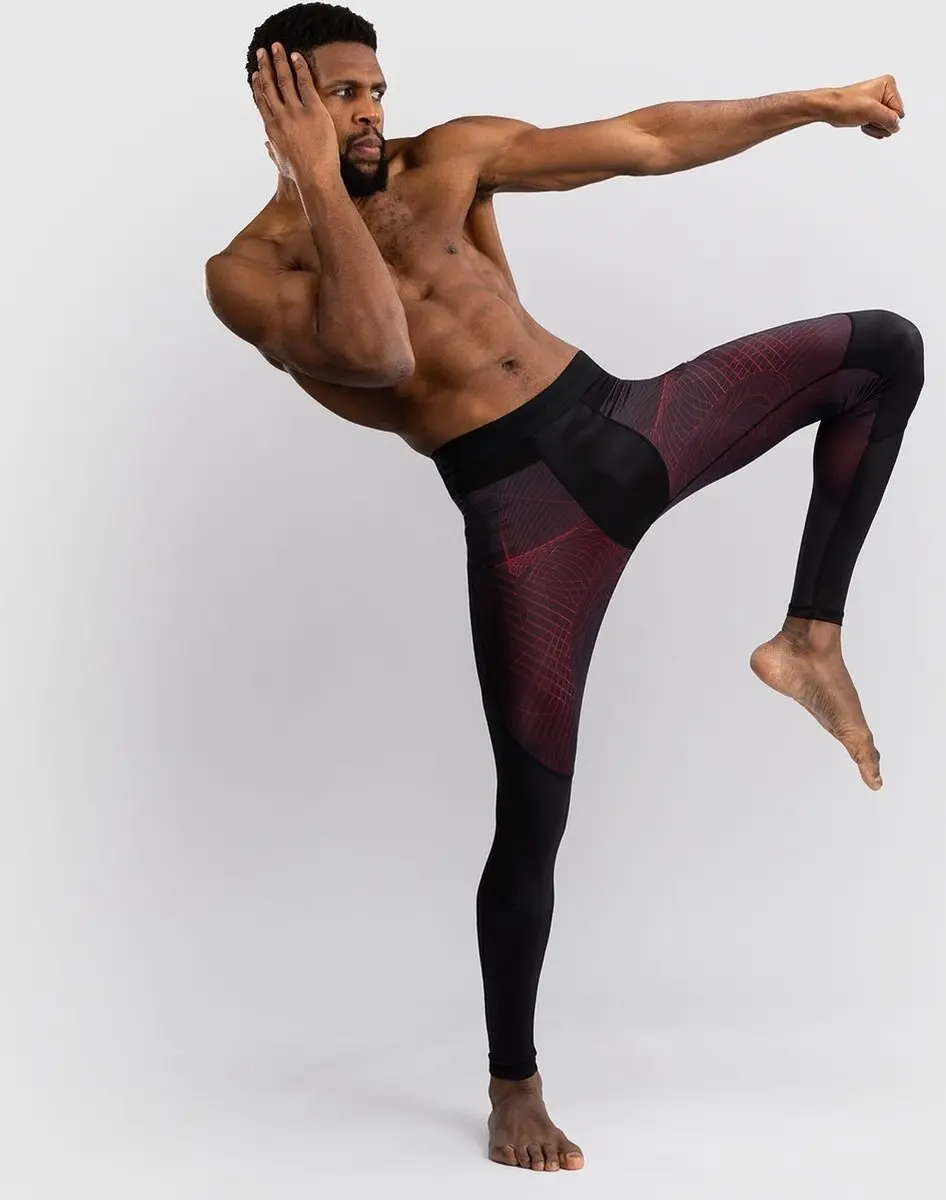 Venum G-Fit Air Sportlegging - Diepzwart/Vuurrood M - afbeelding 5 van 6