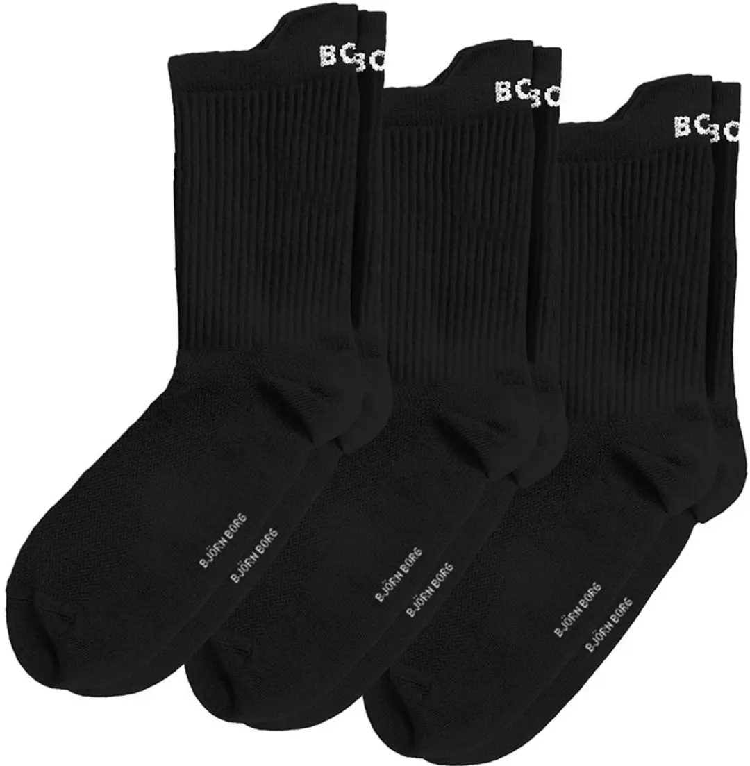 Björn Borg Unisex Performance Sokken 3-pack