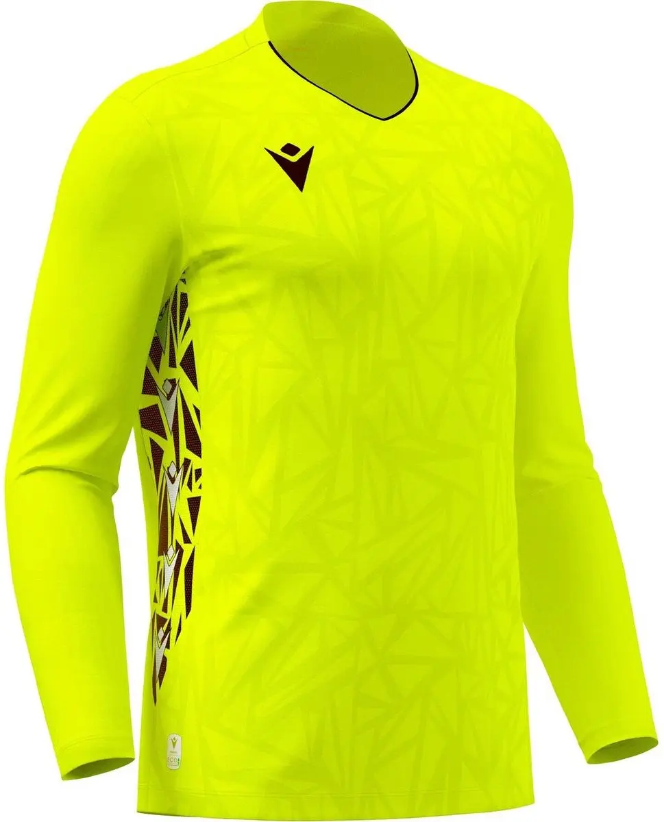 Macron Corvus Eco Keepershirt Kinderen - Fluogeel/Zwart 152