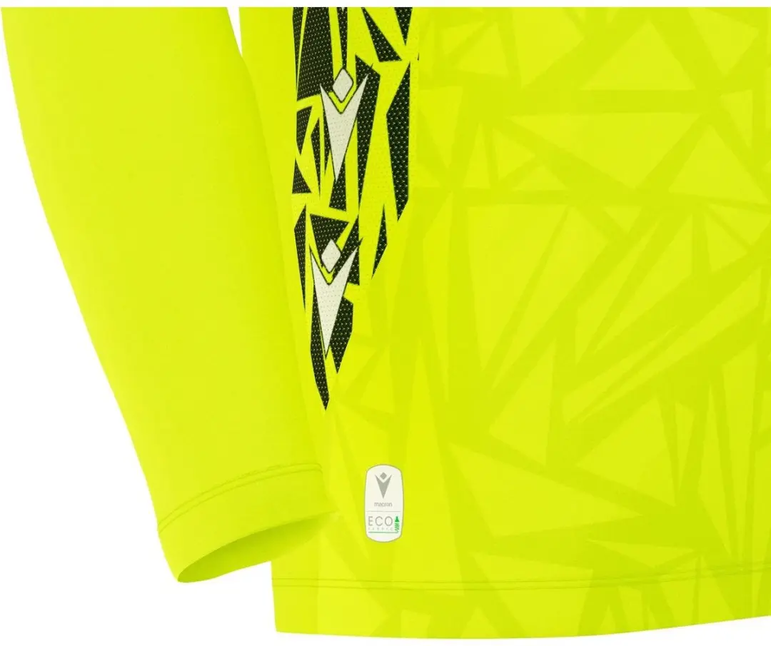 Macron Corvus Eco Keepershirt Kinderen - Fluogeel/Zwart 152